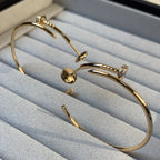 Aura JUSTE EARRINGS GOLD DIAMONDS 1.8MM