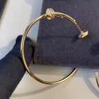Aura JUSTE EARRINGS GOLD DIAMONDS 1.8MM