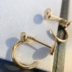 Aura JUSTE EARRINGS PINK GOLD