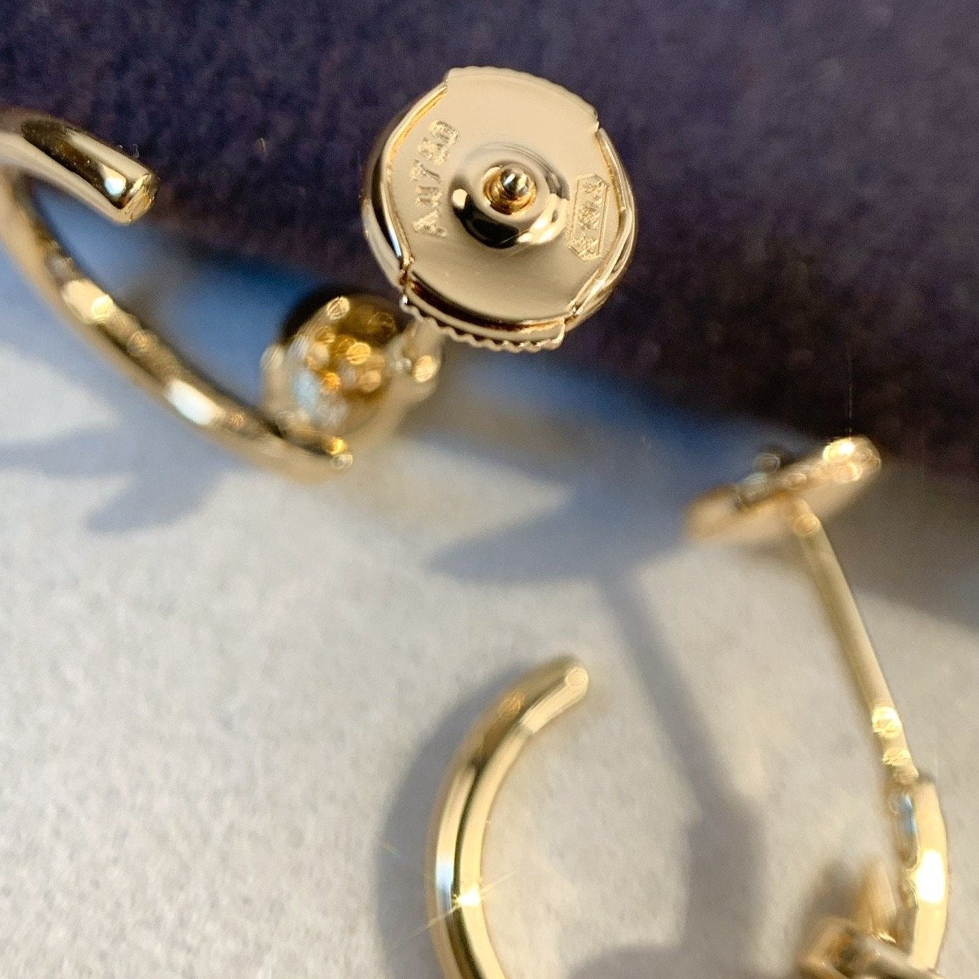 Aura JUSTE EARRINGS PINK GOLD