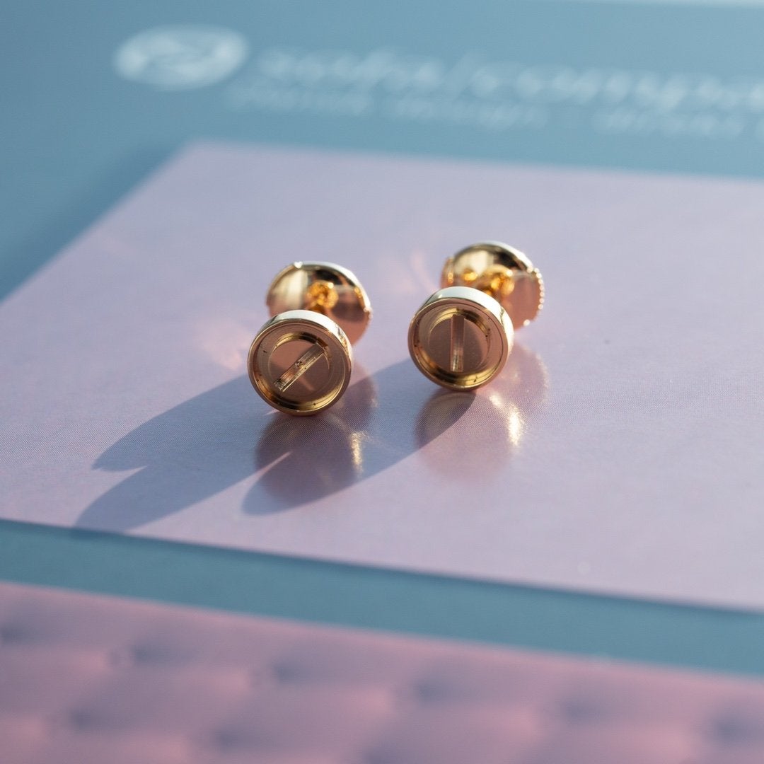 Aura LOVE OHRRINGE ROSÉGOLD 10MM