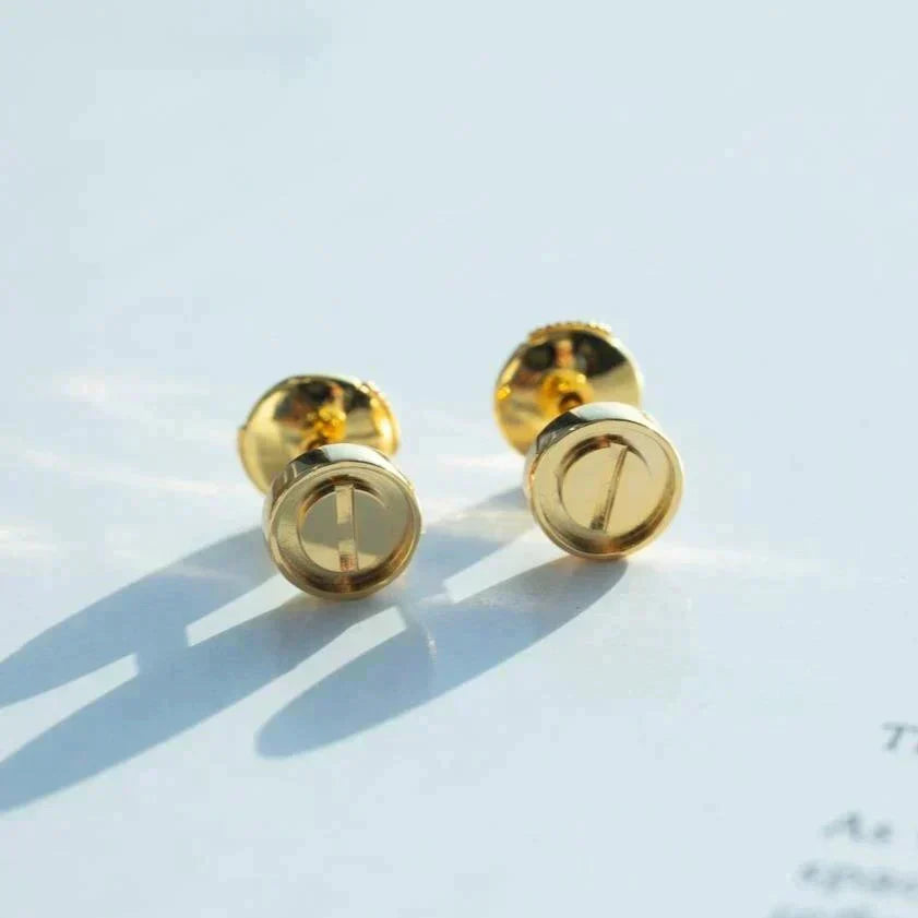 Aura LOVE EARRINGS GOLD 10MM