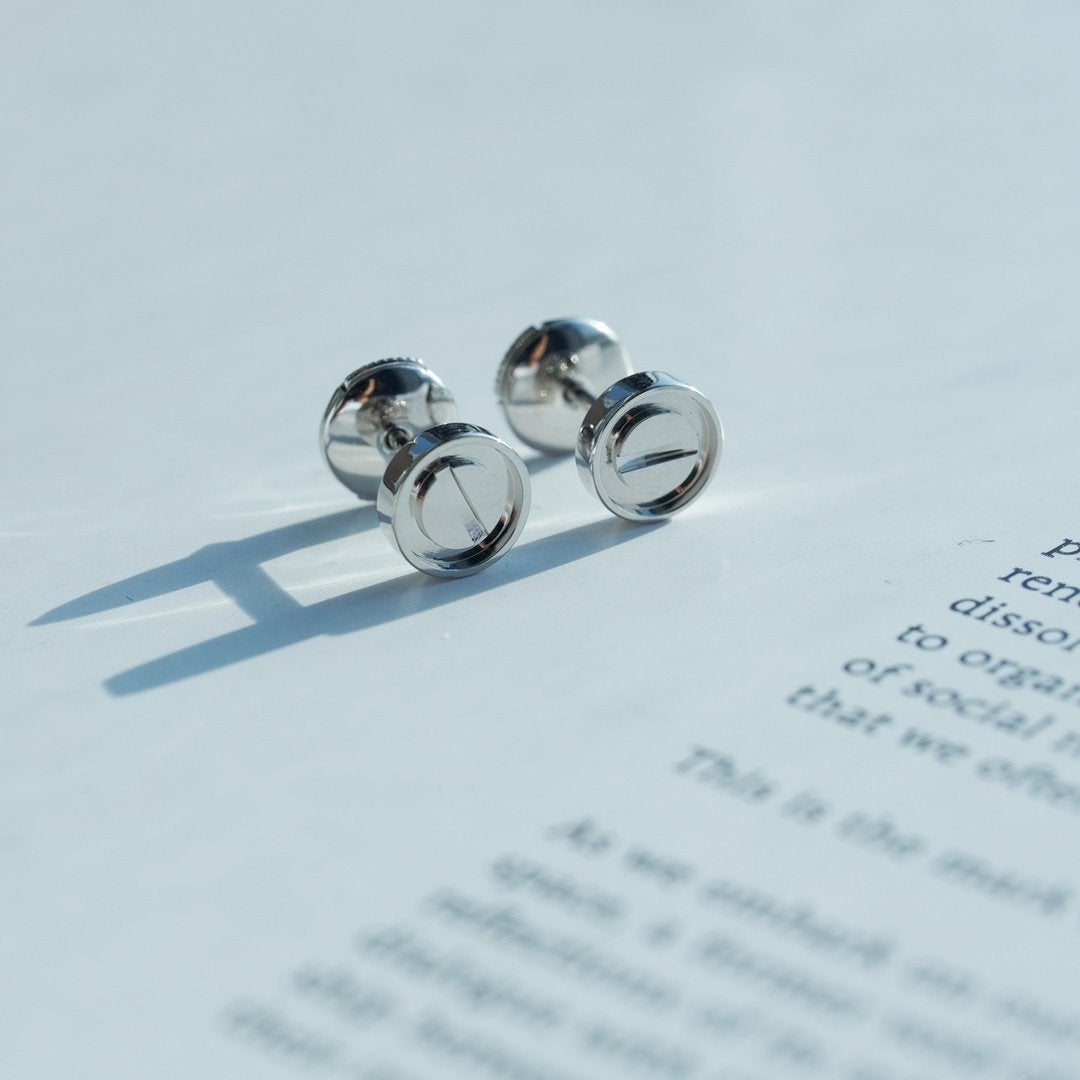 Aura LOVE EARRINGS SILVER 10MM