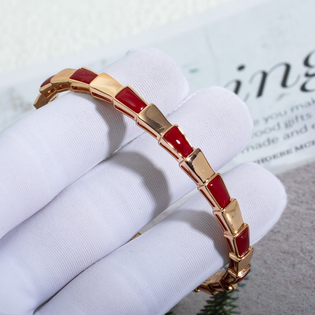 [⭐DORISW]SERPENTI BRACELET PINK GOLD RUBELLITE