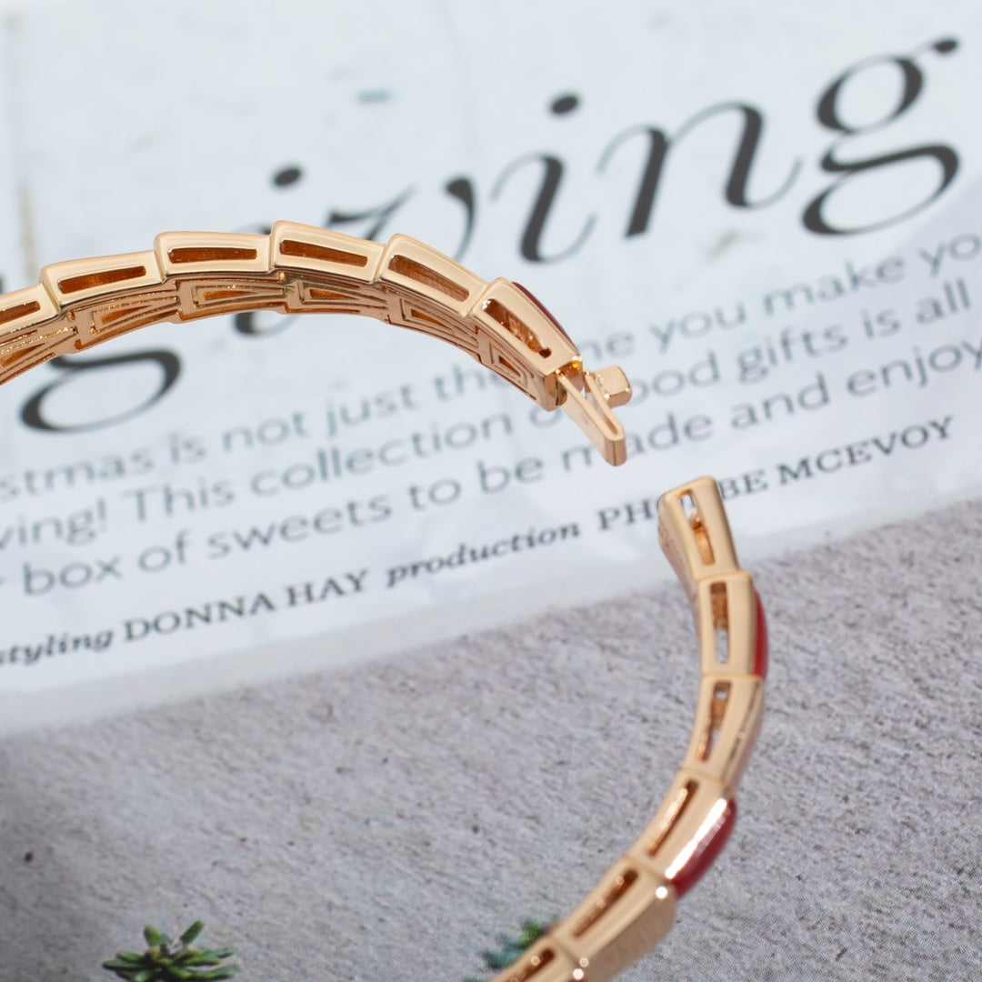[⭐DORISW]SERPENTI BRACELET PINK GOLD RUBELLITE