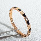 [⭐Veya]SERPENTI ARMBAND ROSÉGOLD ONYX