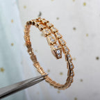 [⭐Veya]セルペンティ ブレスレット 6.8MM ピンクゴールド ダイヤモンド