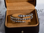 [⭐DORISW]SERPENTI BRACELET SILVER DIAMOND DOUBLE ROW