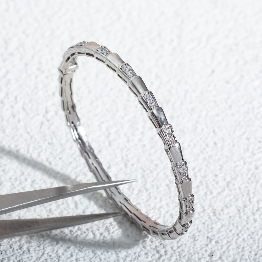 [⭐Veya]SERPENTI ARMBAND SILBER DIAMANT