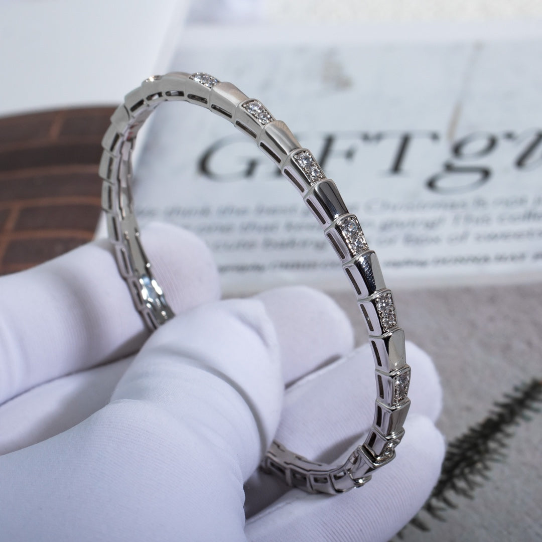 [⭐Veya]SERPENTI ARMBAND SILBER DIAMANT