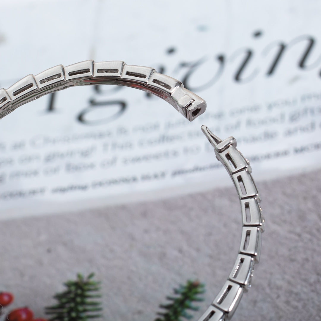 [⭐Veya]SERPENTI ARMBAND SILBER DIAMANT