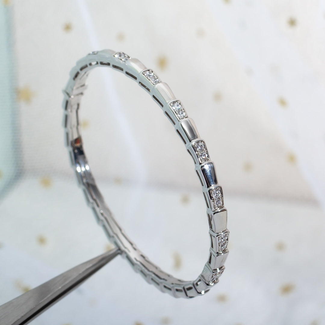 [⭐Veya]SERPENTI ARMBAND SILBER DIAMANT