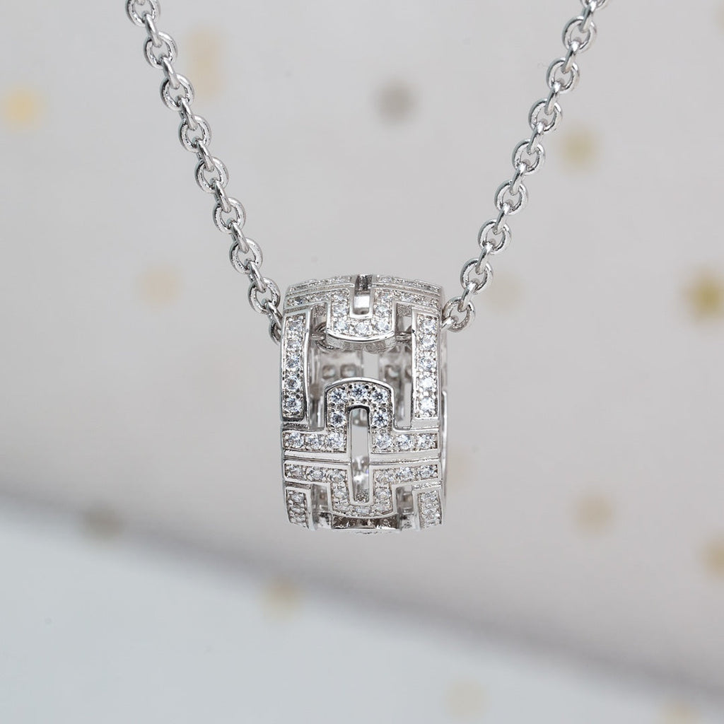[⭐Veya]パレンテシ ネックレス シルバー ダイヤモンド
