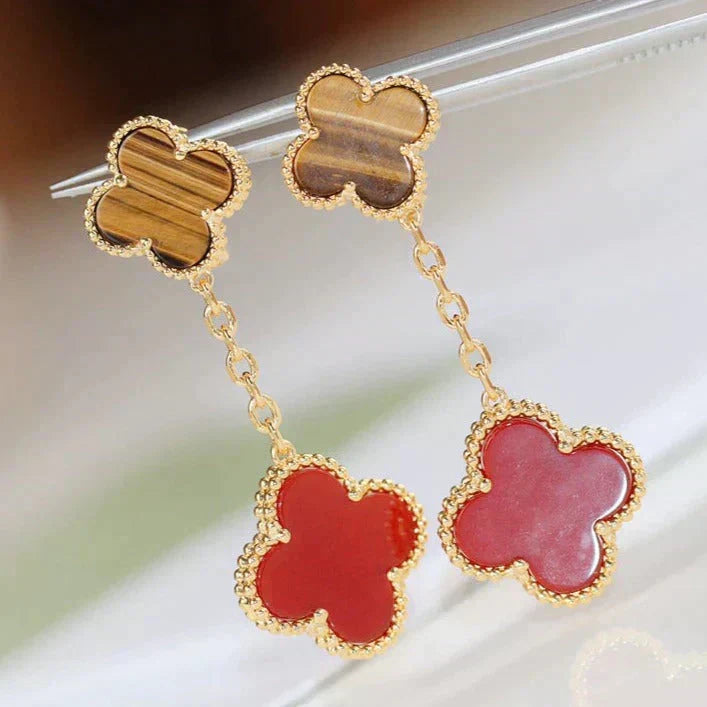 Aura KLEE 2 MOTIV TIGERAUGE CARNELIAN OHRRINGE