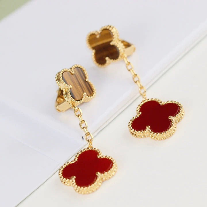 Aura KLEE 2 MOTIV TIGERAUGE CARNELIAN OHRRINGE