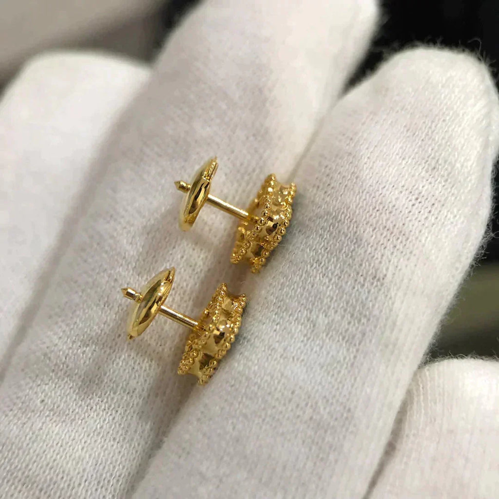 Aura CLOVER MINI 9,5MM MALACHIT OHRRINGE