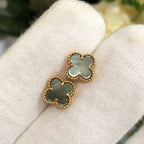 Aura CLOVER MINI GOLD EARRINGS