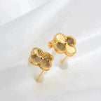 Aura CLOVER MEDIUM 1 MOTIFS LASER EARRINGS