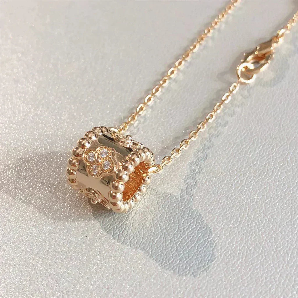 Aura PERLEE ANHÄNGER-HALSKETTE GOLD / ROSÉGOLD