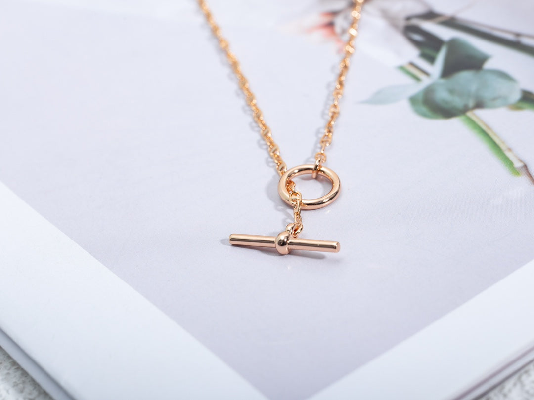 Aura ECHAPPEE NECKLACE PINK GOLD
