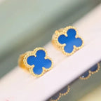Aura CLOVER MINI 9.5MM TURQUOISE EARRINGS