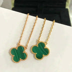 Aura CLOVER 15MM MALACHIT EINZELBLUMEN-HALSKEТТЕ