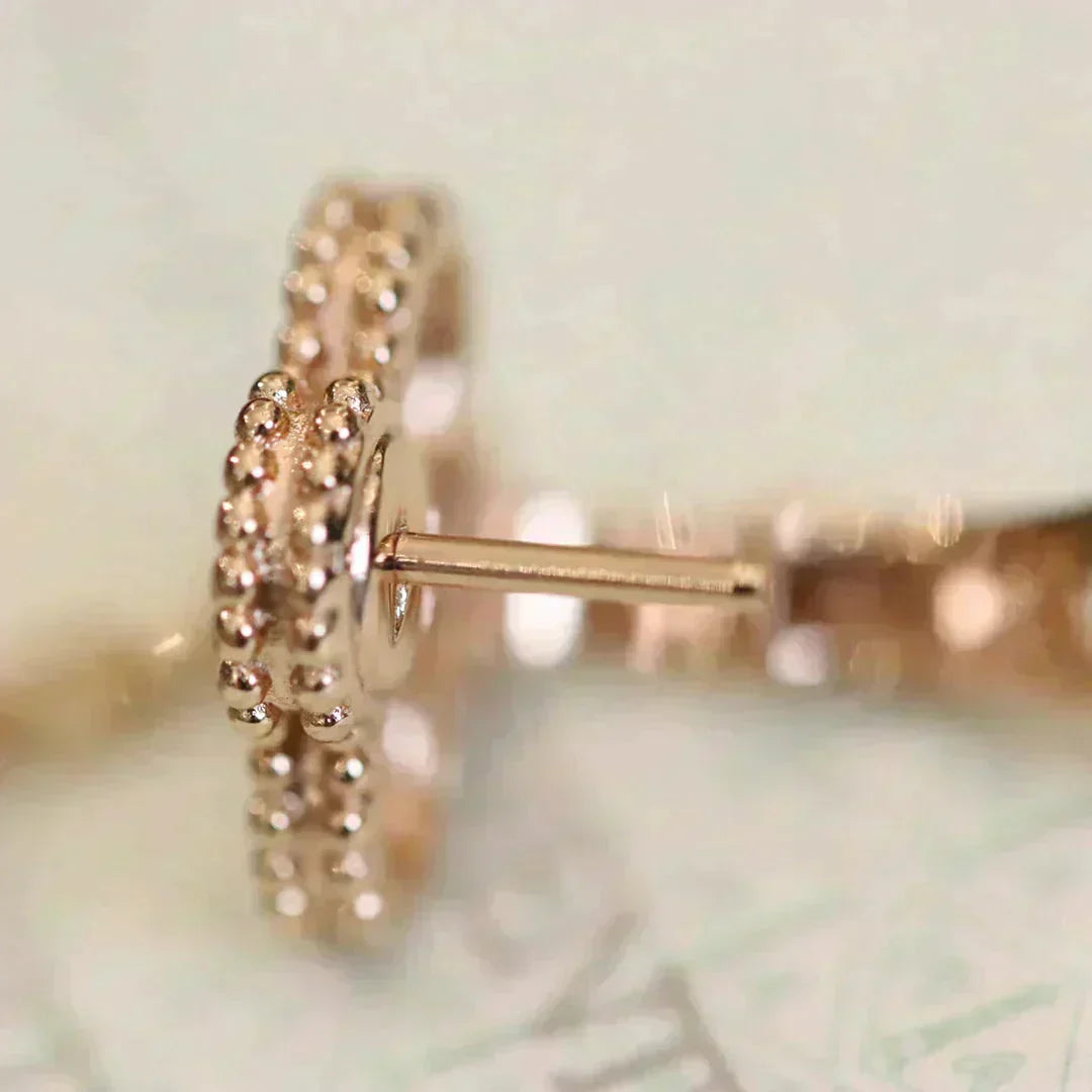 Aura CLOVER MEDIUM 1 MOTIFS FUll DIAMOND EARRINGS