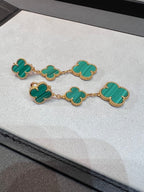 Aura KLEEBLATT MALACHIT 3 MOTIVE GOLD