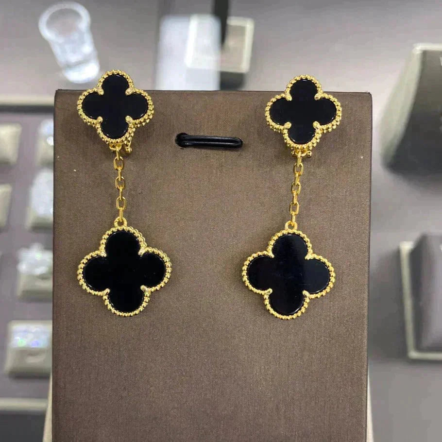 Aura CLOVER 2 MOTIFS  EARRINGS (MULTIPLE CHOICESC