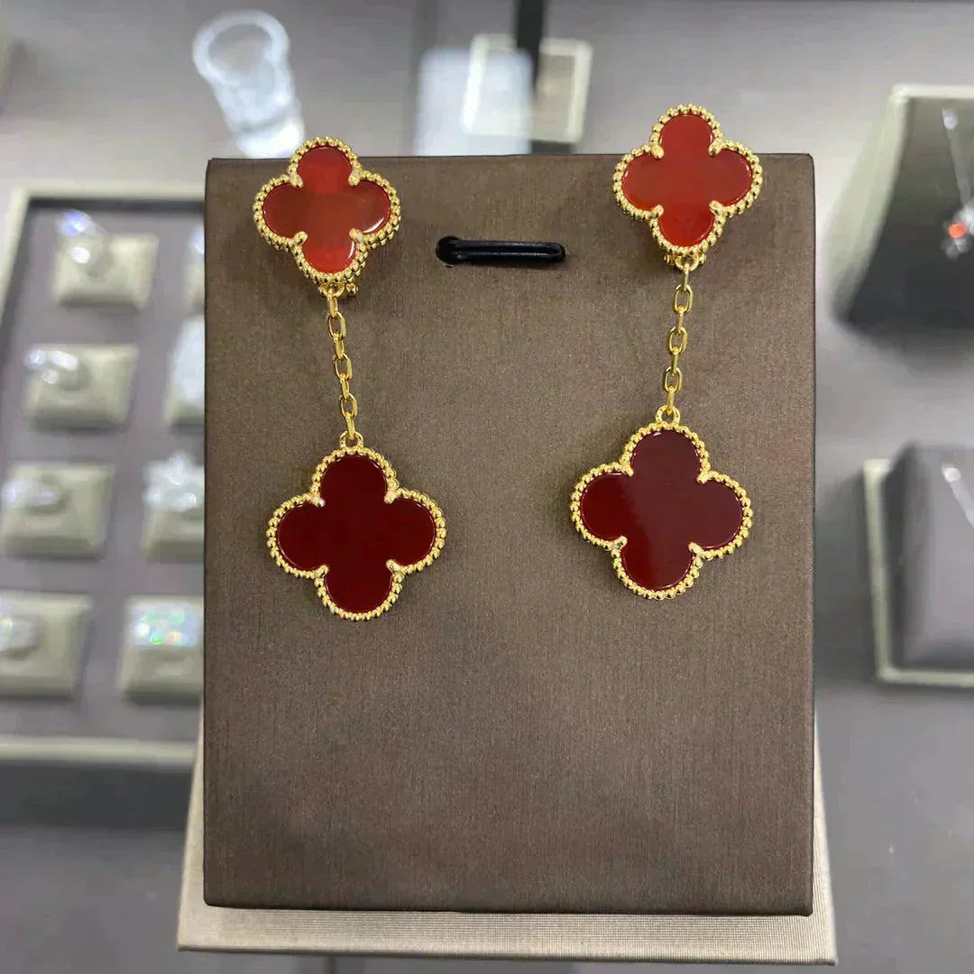Aura CLOVER 2 MOTIFS  EARRINGS (MULTIPLE CHOICESC