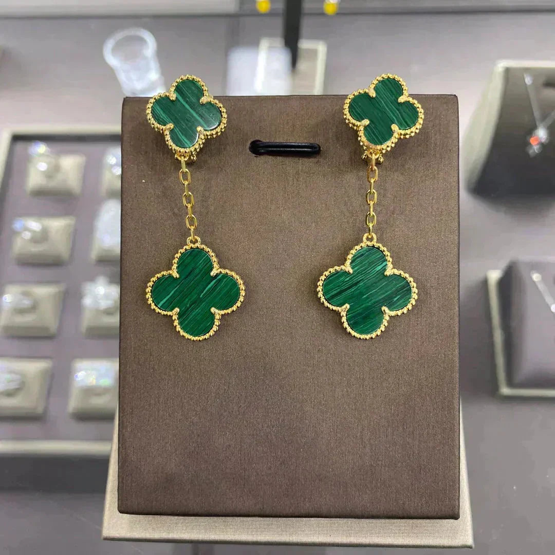Aura CLOVER 2 MOTIFS  EARRINGS (MULTIPLE CHOICESC