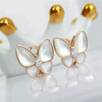 Aura BUTTERFLY MOP DIAMOND EARRINGS