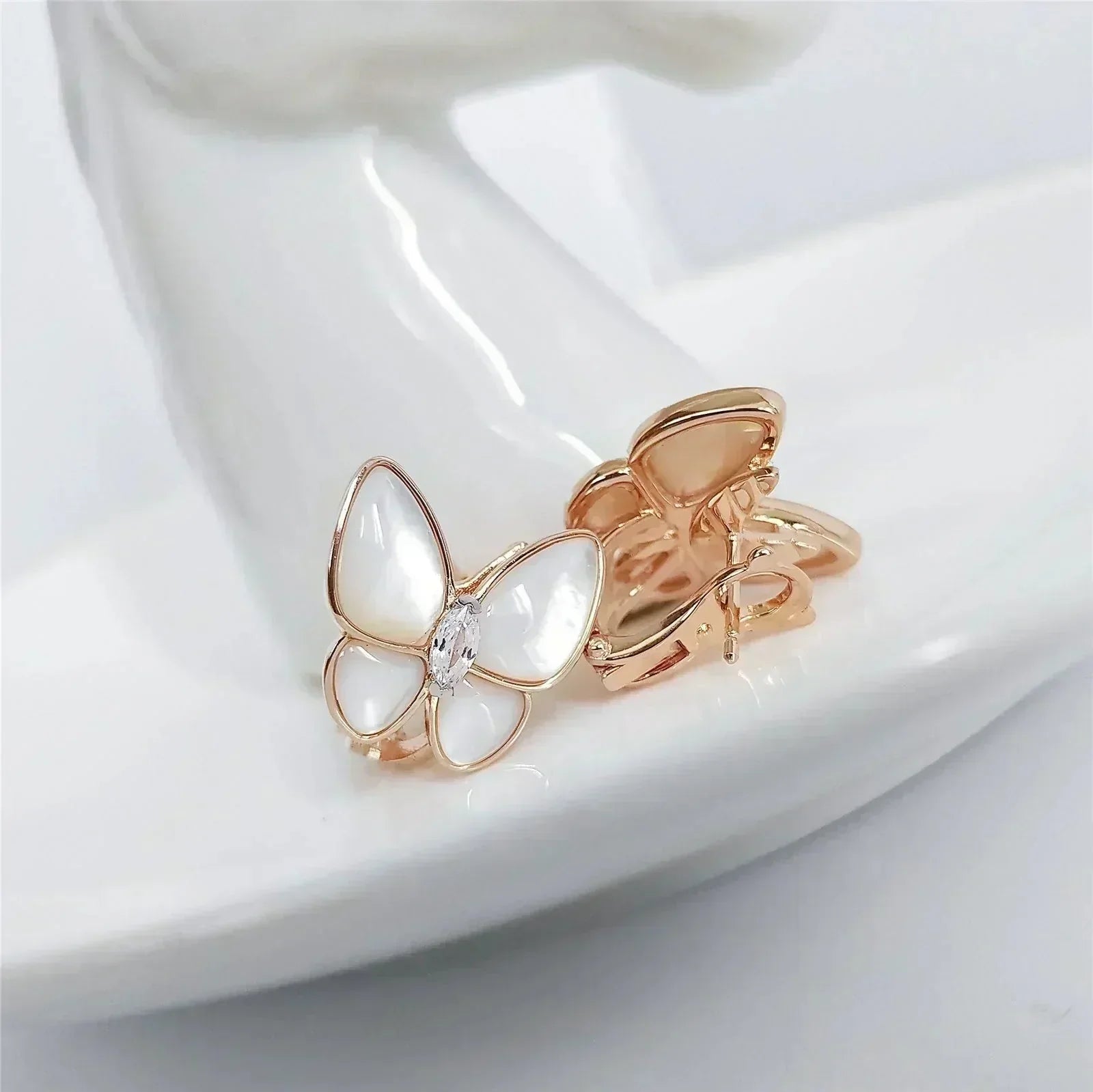 Aura BUTTERFLY MOP DIAMOND EARRINGS