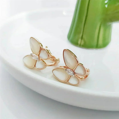 [⭐Aura ]BUTTERFLY MOP DIAMOND EARRINGS
