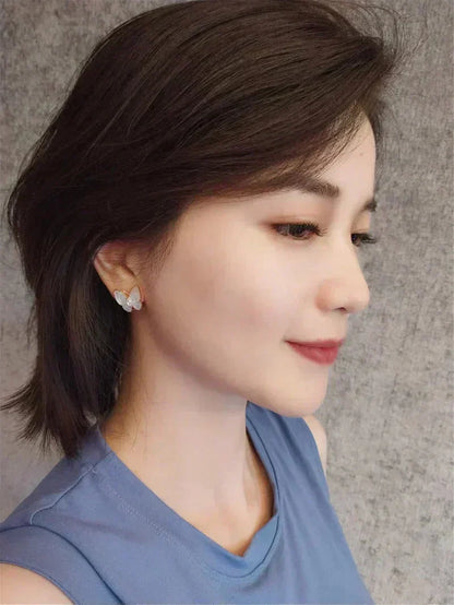 [⭐Aura ]BUTTERFLY MOP DIAMOND EARRINGS