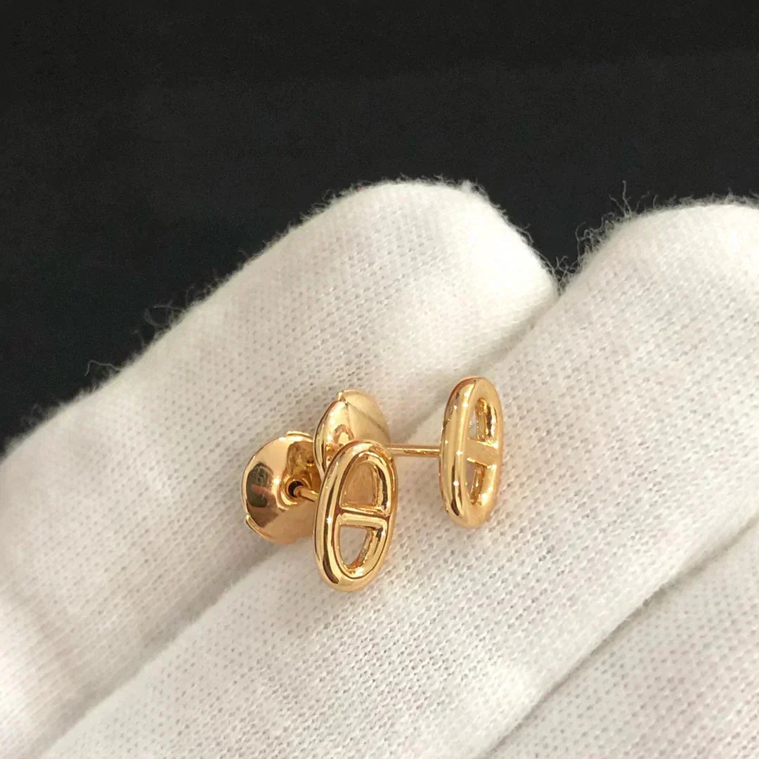 [⭐Aura ]CHAINE SMALL EARRINGS GOLD AND SILVER