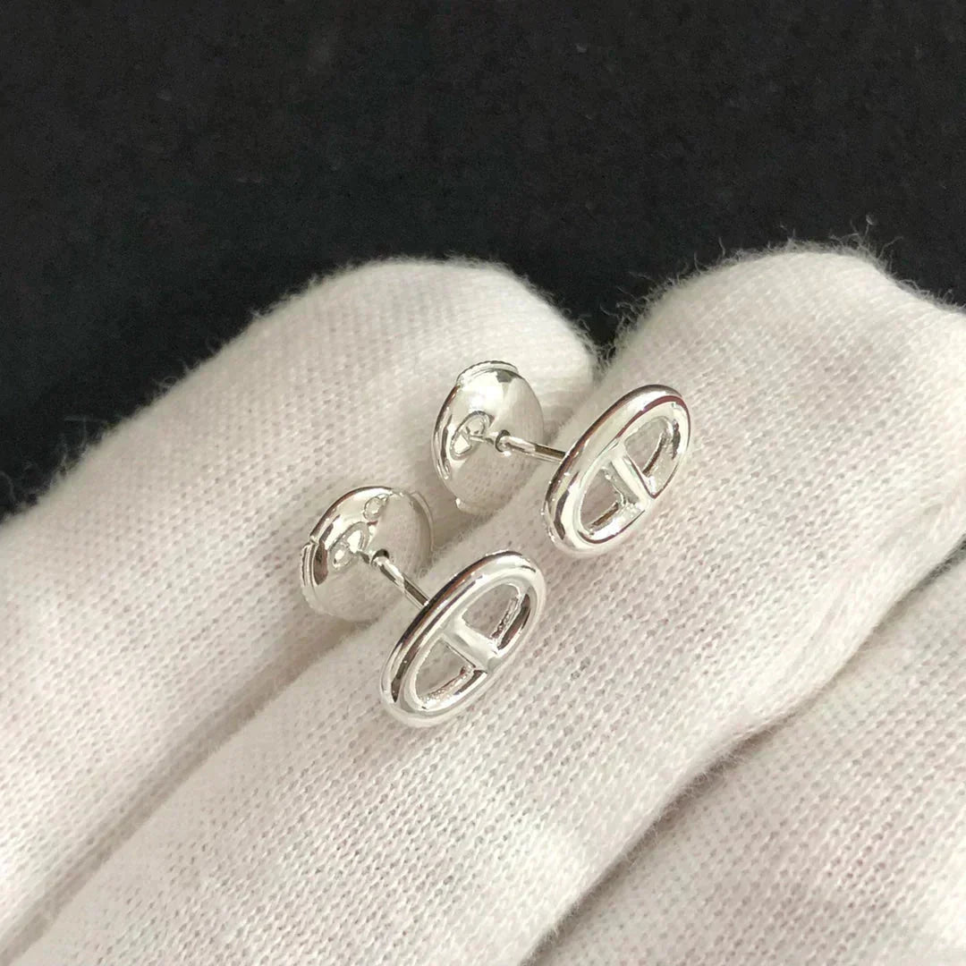 Aura CHAINE SMALL EARRINGS GOLD AND SILVER