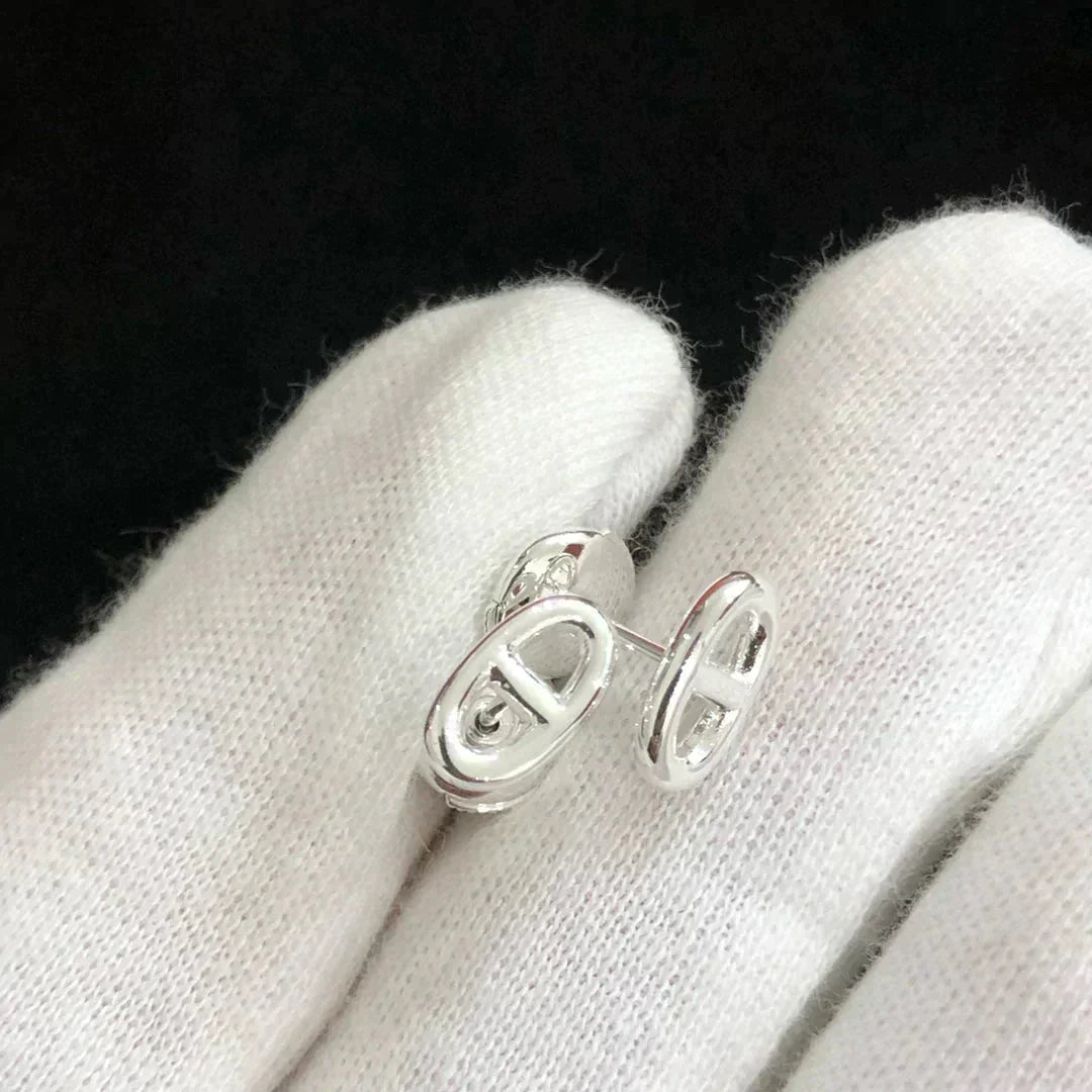 Aura CHAINE SMALL EARRINGS GOLD AND SILVER
