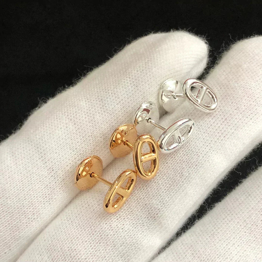 Aura CHAINE SMALL EARRINGS GOLD AND SILVER