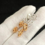 Aura CHAINE SMALL EARRINGS GOLD AND SILVER