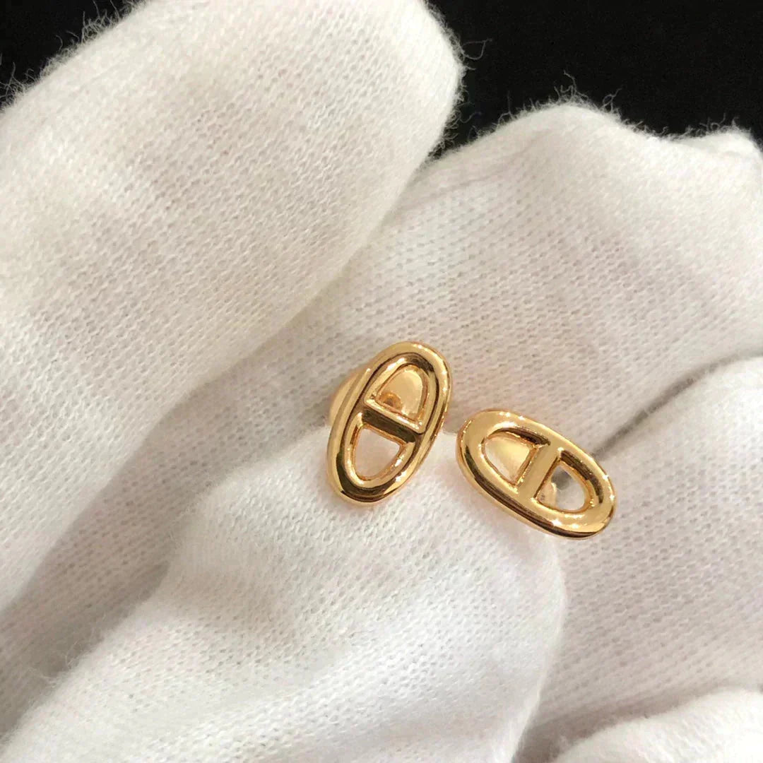 Aura CHAINE SMALL EARRINGS GOLD AND SILVER