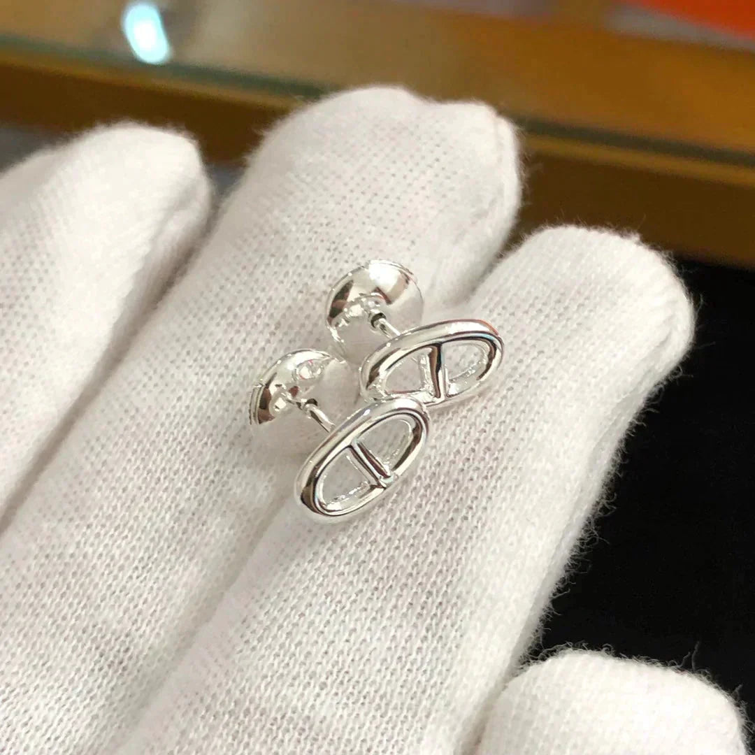 Aura CHAINE SMALL EARRINGS GOLD AND SILVER