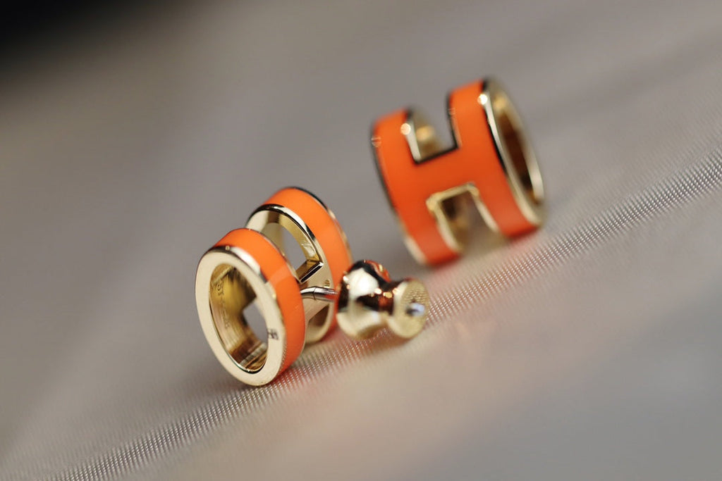 Aura MINI POP H EARRINGS ORANGE