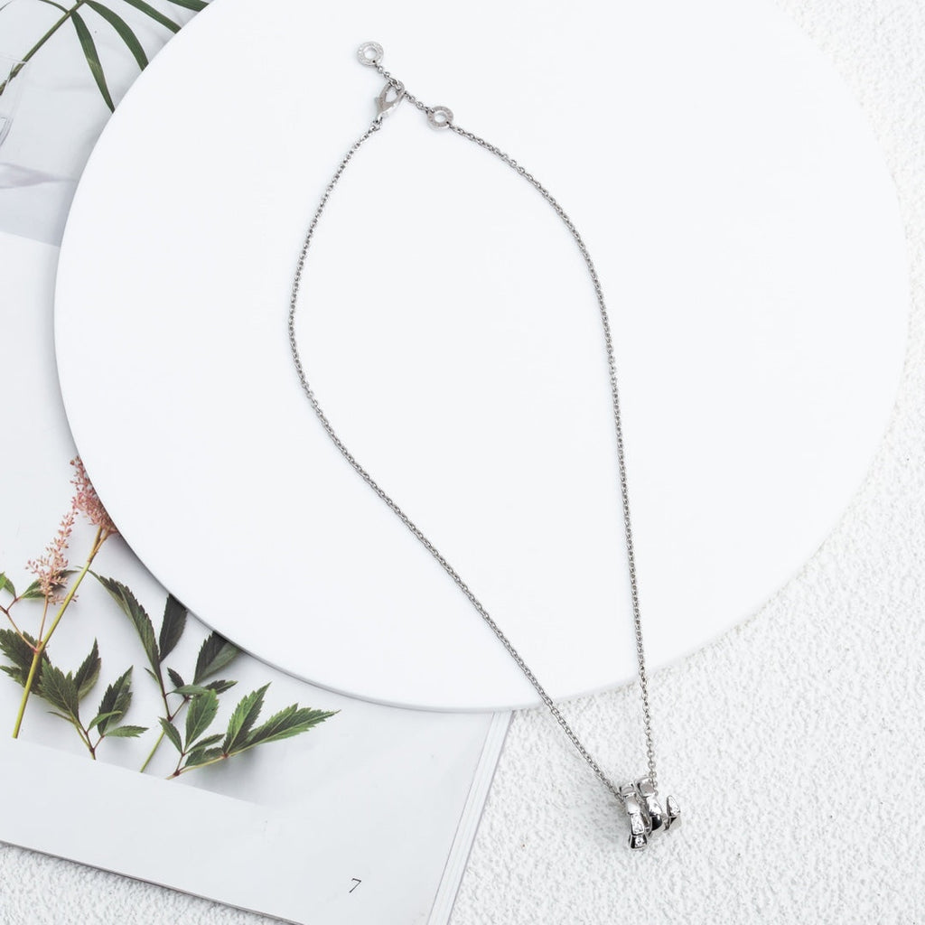 [⭐DORISW]SERPENTI SILVER NECKLACE DIAMOND