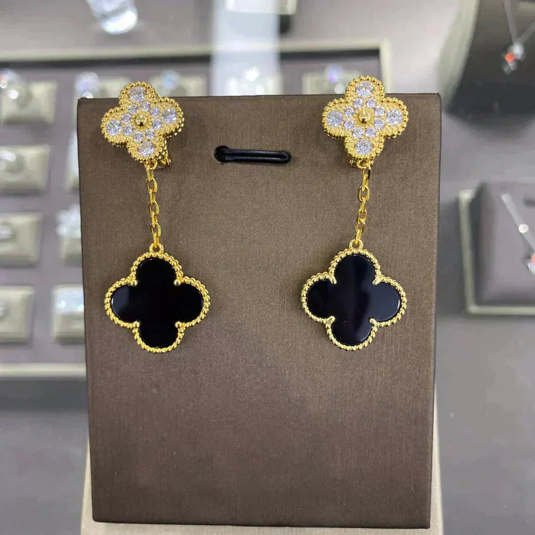 Aura CLOVER 2 MOTIVE DIAMANT OHRRINGE (MEHRFACHAUSWAHLç´