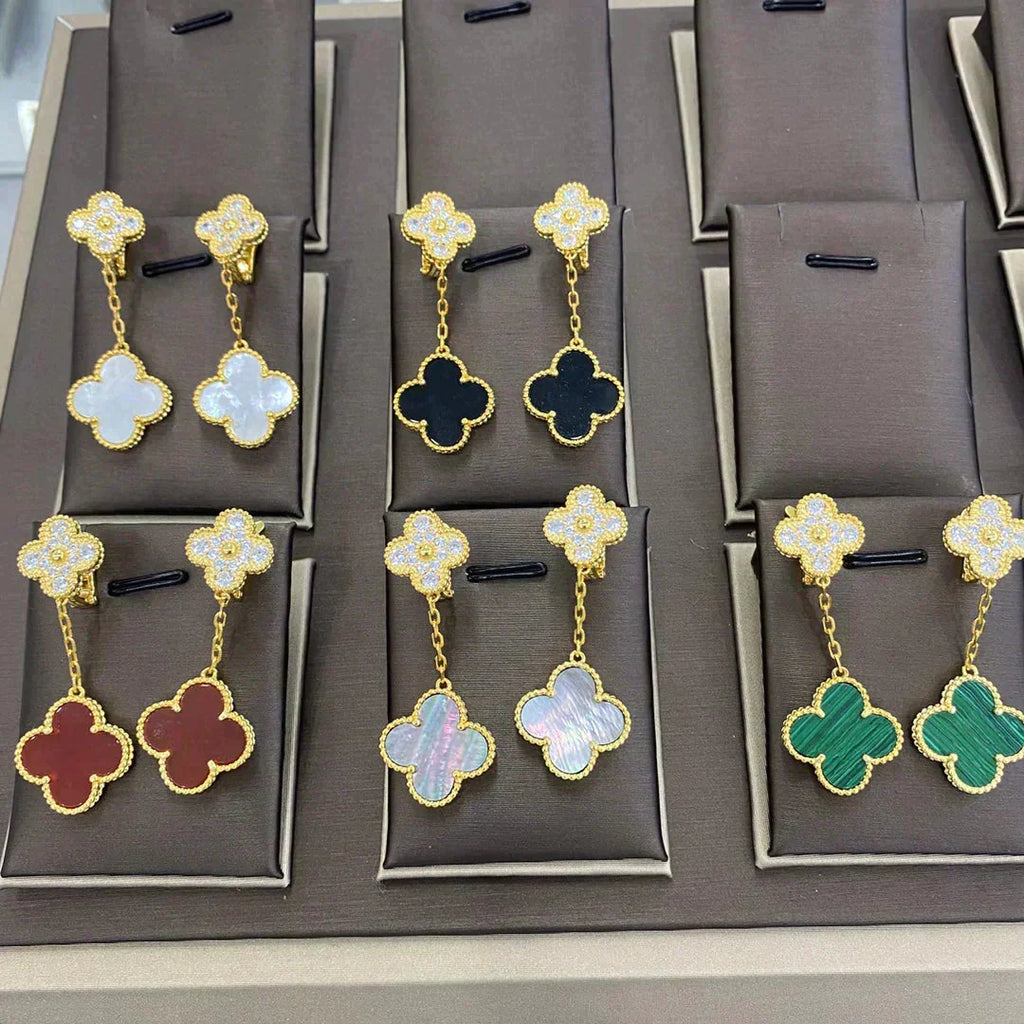Aura CLOVER 2 MOTIVE DIAMANT OHRRINGE (MEHRFACHAUSWAHLç´