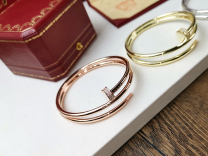 [⭐Aura ]JUSTE BRACELET 3.5MM DOUBLE ROW DIAMOND