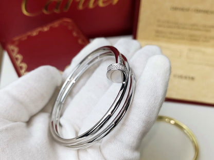 [⭐Aura ]JUSTE BRACELET 3.5MM DOUBLE ROW DIAMOND