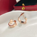Aura LOVE OHRRINGE 5.7MM 2 DIAMANTEN