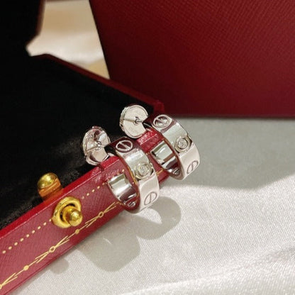 [⭐Aura ]LOVE EARRINGS 5.7MM 2 DIAMONDS